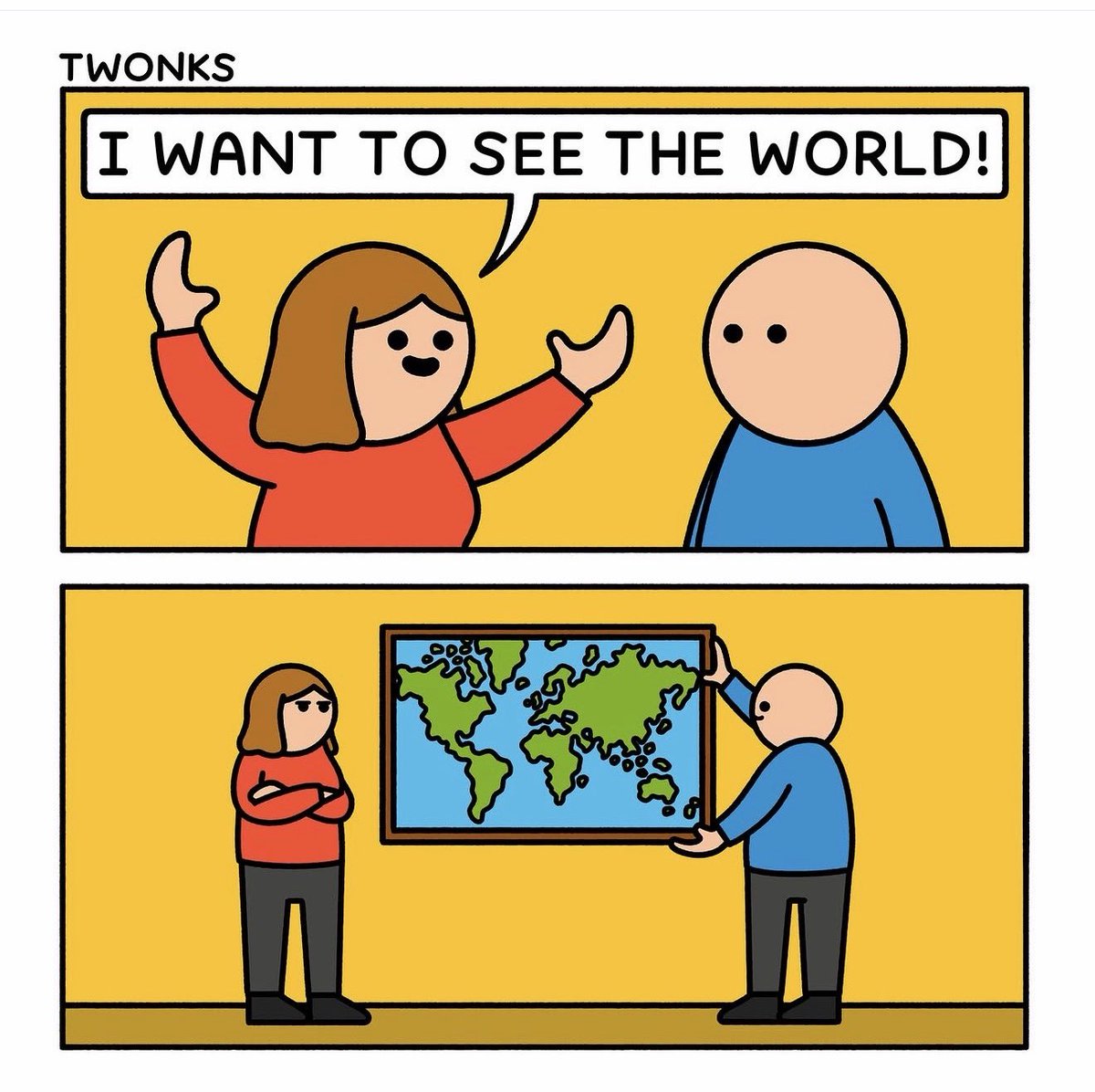 dmillanlopez's tweet image. ¡Buenos días y feliz lunes! Empecemos la semana con un poco de humor. Del nuestro, claro. 😬

— ¡Quiero ver el mundo! 🌎 

 #TEA #CEA #autismo #autista #asperger
