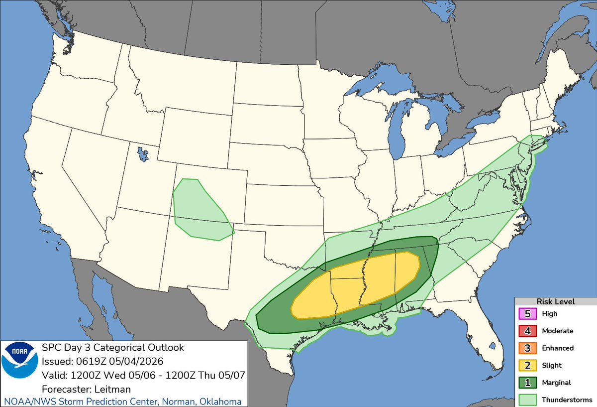 NWS Storm Prediction Center tweet media