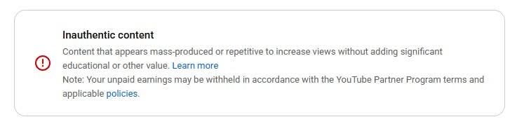 Mass production is silently killing your “original” content.

You can write your own scripts, add creativity, stay consistent…
but if dozens of creators are hitting the same topic, you’re still part of the crowd.

YouTube doesn’t just judge effort.
It looks at patterns. And