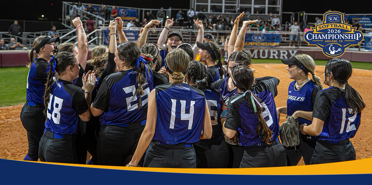 SCAC_Sports's tweet photo. #SCACSb | Eagles Soar into First-Ever #SCAC Championship Series🥎
📰| https://t.co/4EWCiw1kOu
#SCACChamps | #SCACPride | #d3sb https://t.co/Zvy0xVLRu9