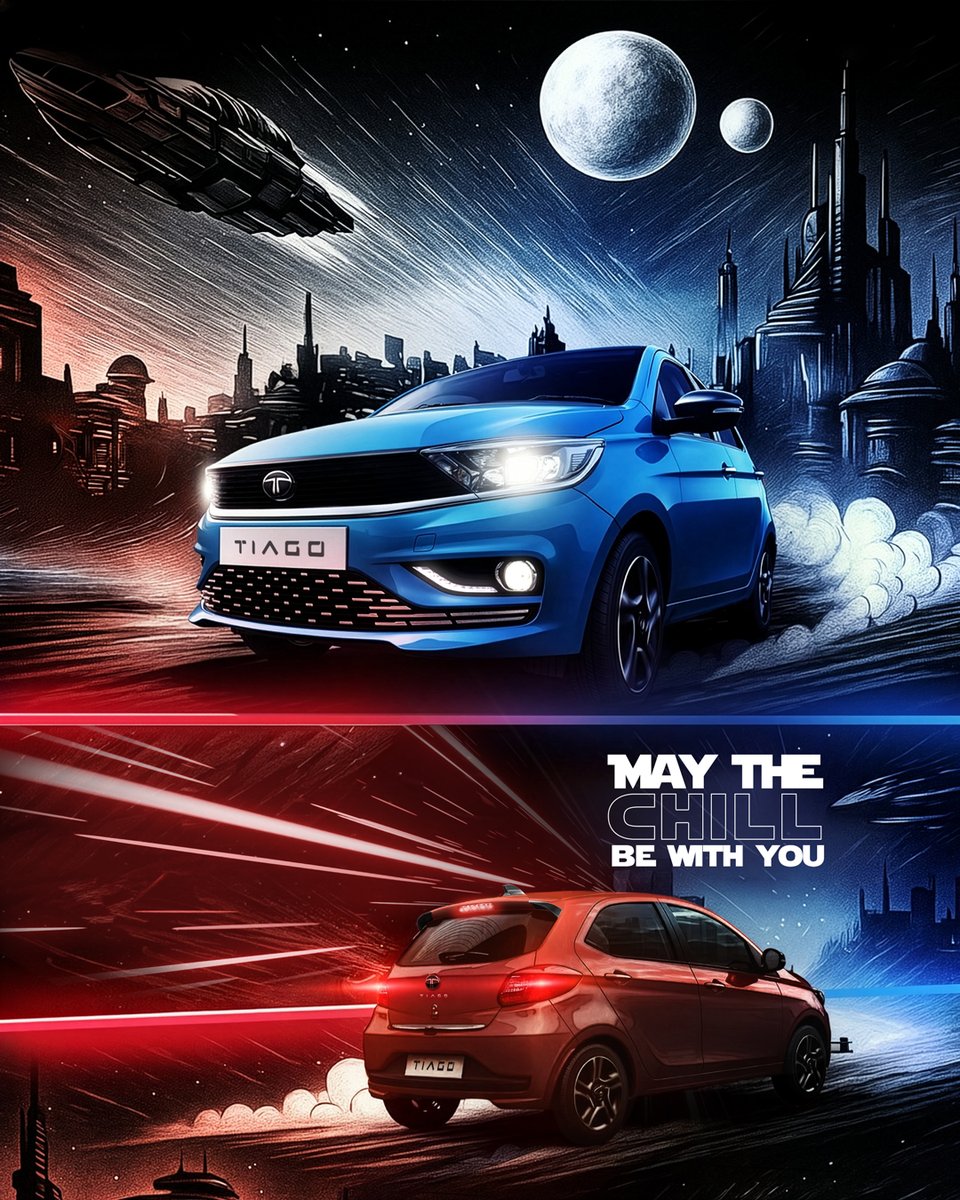 TATA_CARS's tweet photo. Embrace the chill side

#Tiago #TataTiago #ItsaChillCar #StarWarsDay #MayThe4thBeWithYou #TataMotorsPassengerVehicles https://t.co/6on2Jse6dp