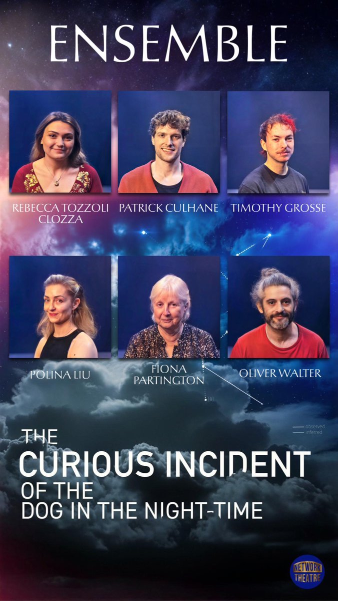 Network_Theatre's tweet photo. Meet the cast of The Curious Incident of the Dog in the Night-time, playing at Network Theatre - 9-13 June. https://t.co/nJ0gq3jZ5O