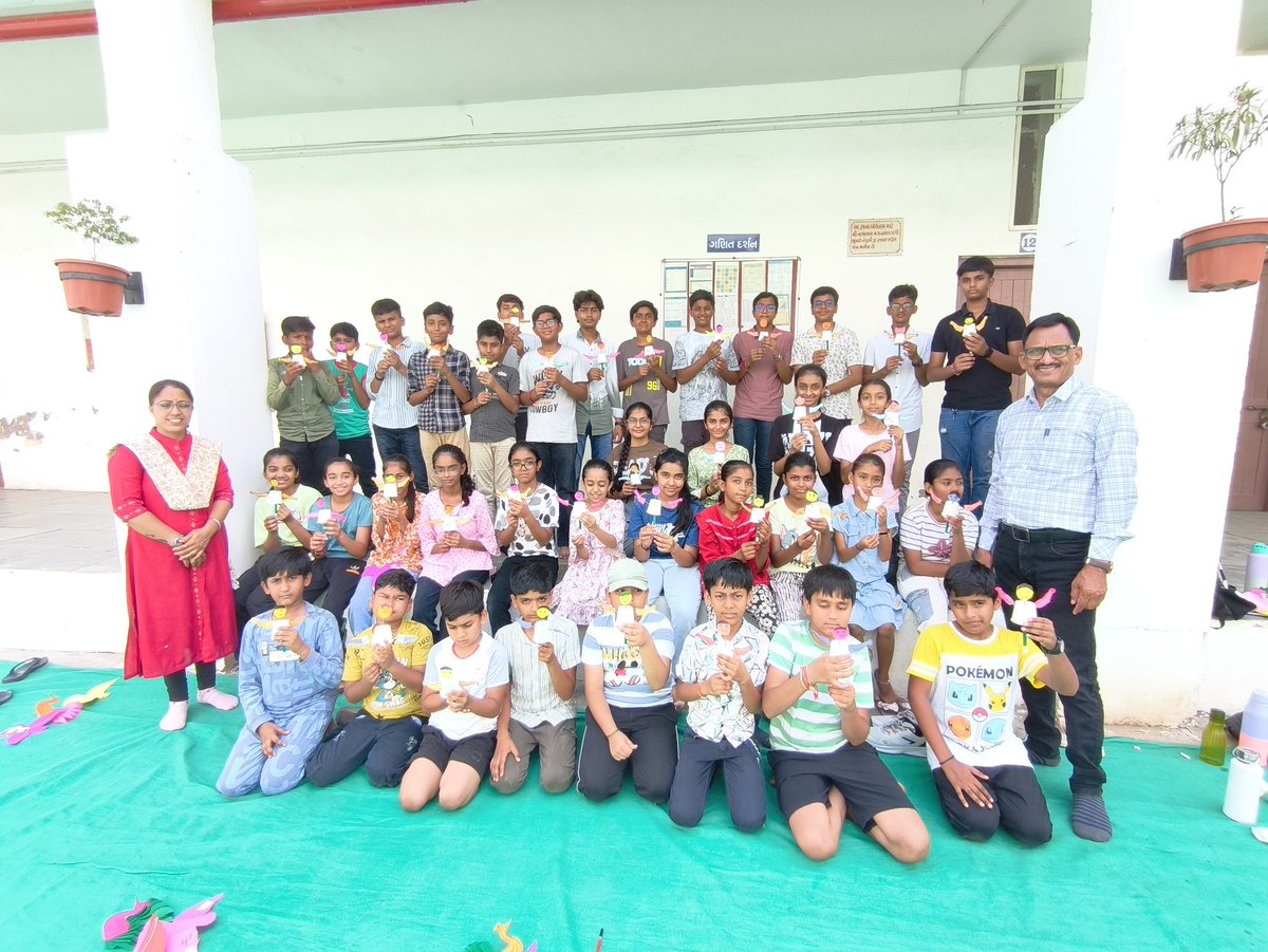 DCSCMEHSANA's tweet image. District community Science centre, Mehsana organised ☀️ summer camp 2026 Art And Craft Day 1
#summercamp#artandcraft #papercrafts