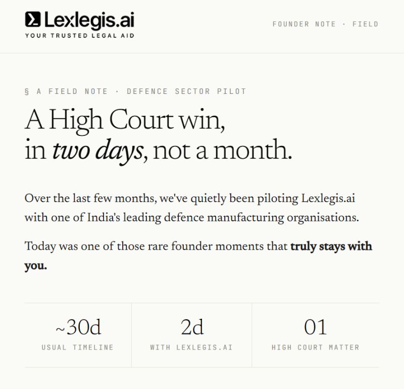 Lexlegis AI tweet media