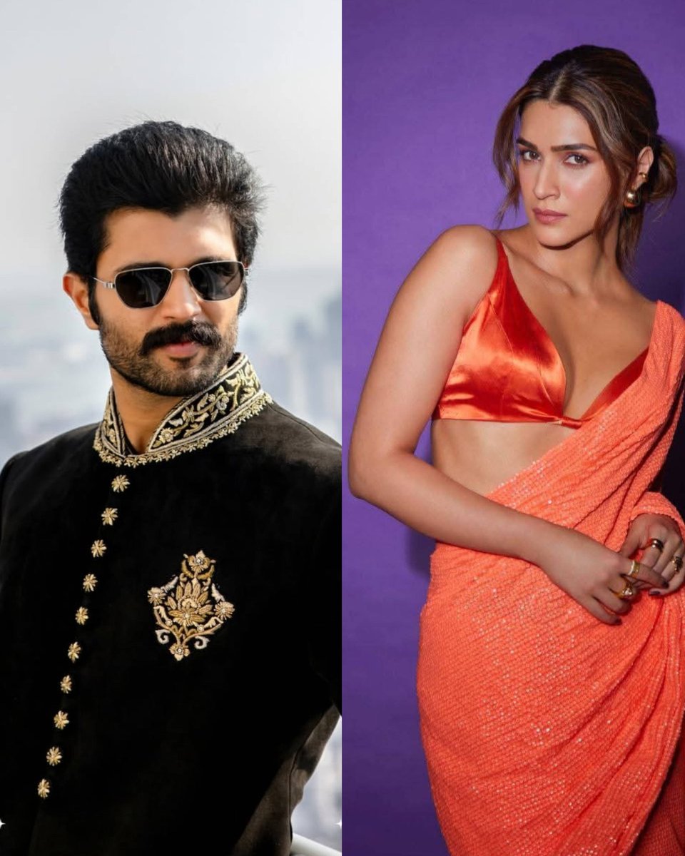 CineKatha's tweet image. #KritiSanon and #VijayDeverakonda To Team Up for a grand film project 🚨

#Tollywood 
#Filmnews
