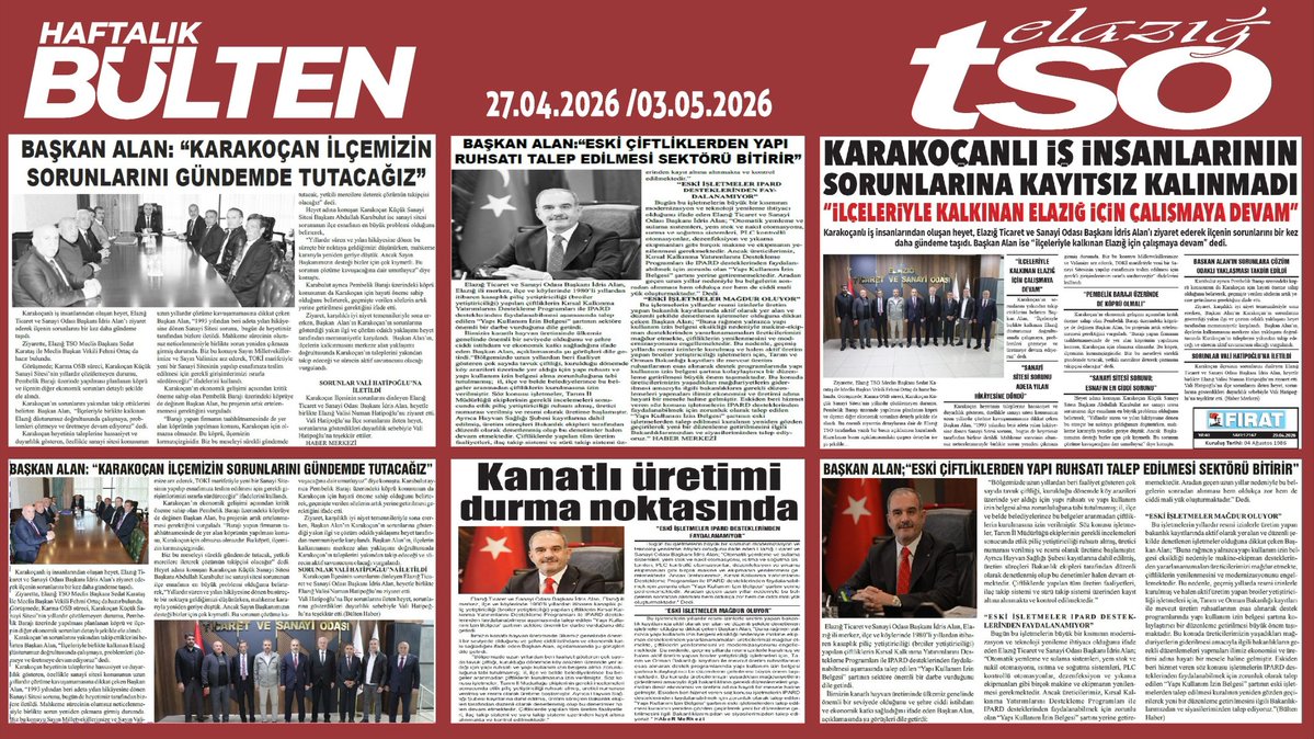 Elazığ TSO tweet media