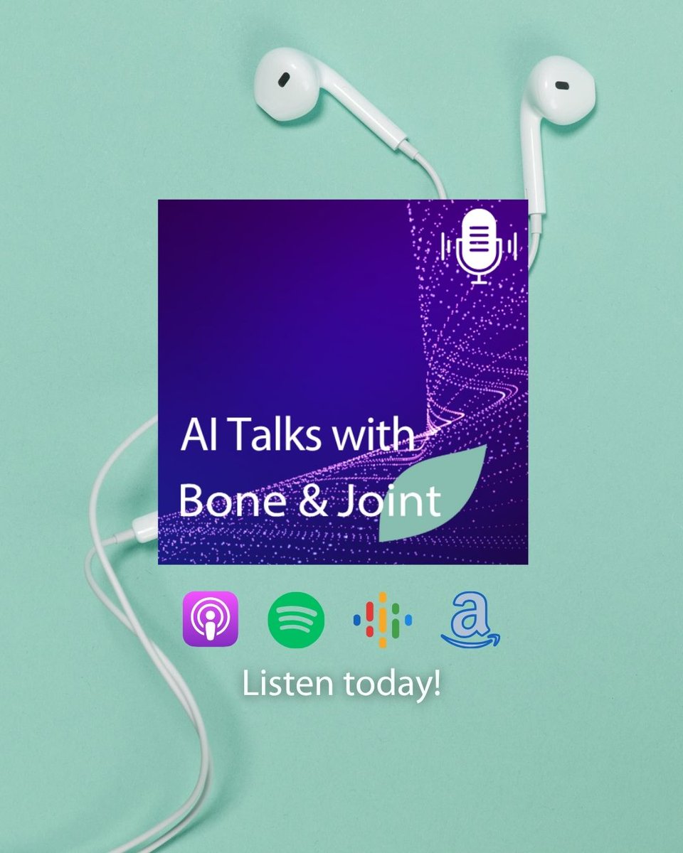 BoneJointPortal's tweet image. ✨ Follow AI Talks with Bone &amp;amp; Joint! ✨

Tune in for insightful summaries of the latest research from @BoneJointOpen, @BoneJointRes and @BoneJoint360 today!

#AITalks #Podcast #OrthoTwitter #Healthcare

ow.ly/mANU50YRhEY