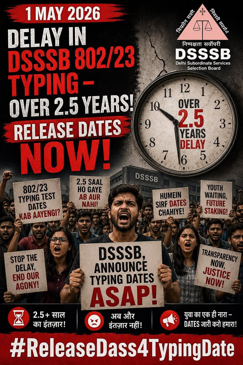 DesiMonkOO7's tweet photo. @LtGovDelhi @VPIndia Please help us sir @LtGovDelhi @SandhuTaranjitS @dsssbofficial https://t.co/V8Kvs6FWhC