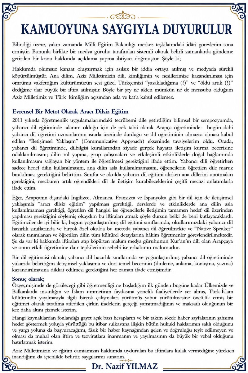Nazif Yılmaz tweet media