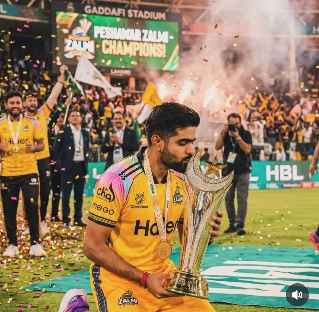 Akashismaill's tweet photo. CHAMPIONS!!!!🏆🏆🏆
HBL PSL 2026 
CONGRATULATIONS TO @babarazam &amp; @peshawarzalmipk 
Boht Boht Mubarak Ho Sub Ko 
I have just lost words to explain my Feelings 💛❤‍🔥 

Finally Babar Ny Trophy Utha Lie🥺🥺😭❤‍🔥❤‍🩹 https://t.co/Y2Uof4nIg4
