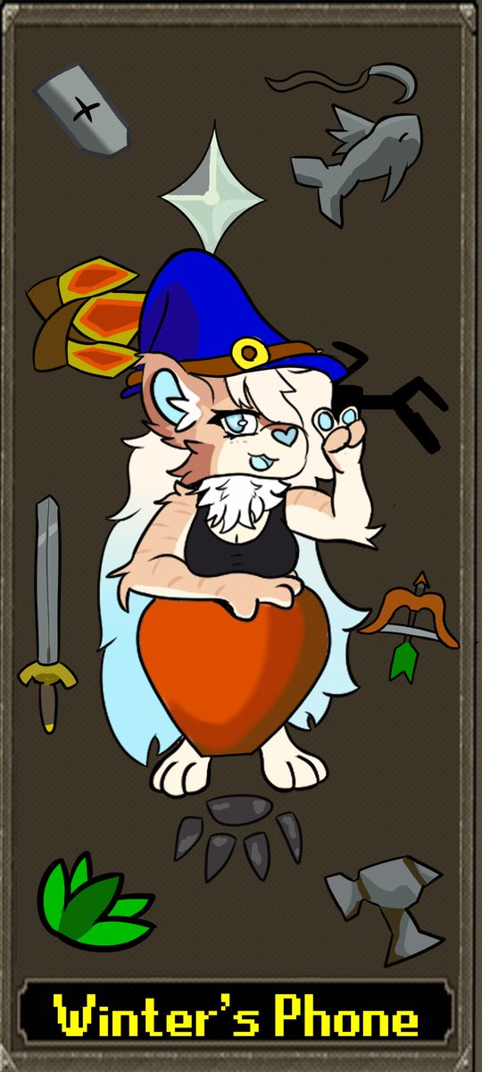 Deadlydruid's tweet photo. My birthday was a few days ago and @DisteriousBre  the absolute sweetheart that he is gifted me some amazing arts 
icon: Avi 
phone: @DaSillyDeer 
pixel gif: @Rei_Pinkachu 
thank you all so much :3 https://t.co/ZT2L5hYTlG