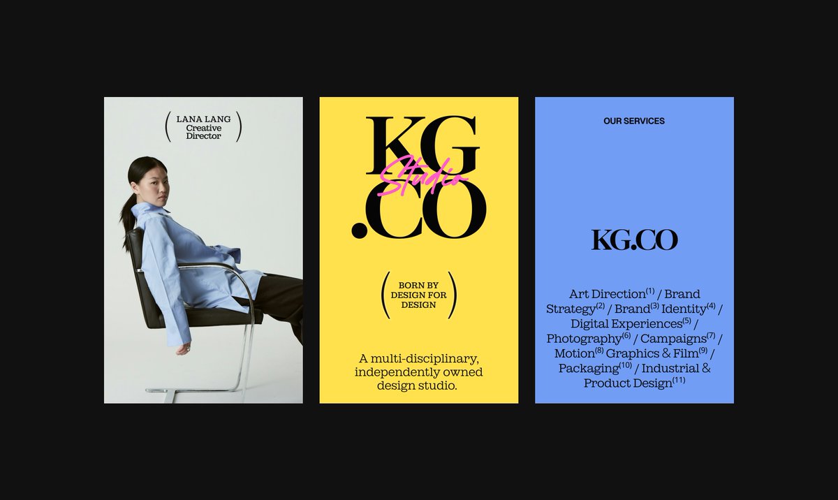 swarnima_otw's tweet photo. Branding direction for KGCO studio https://t.co/PfQdoiMdYK