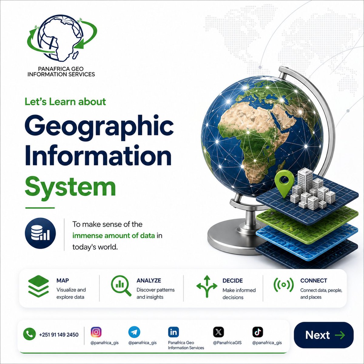 eyob_tesho22362's tweet image. 🌍 What is GIS?
Geographic Information Systems connect data to locations—helping you visualize, analyze &amp;amp; make smarter decisions.
🚀 Powering Africa with geospatial intelligence.
📞 +251 91 149 2450

#GIS #Geospatial #DataVisualization #AfricaTech #PanafricaGIS