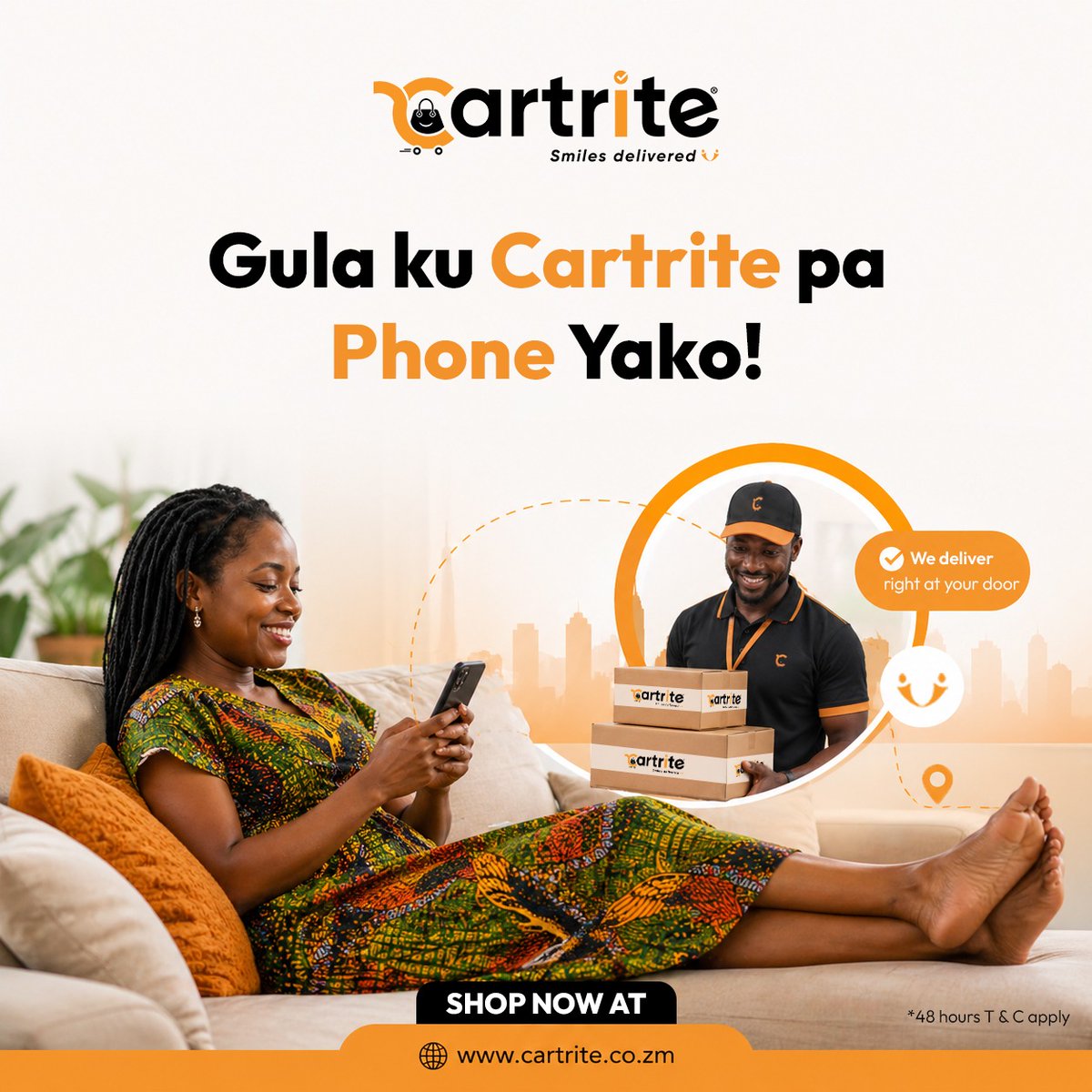 CartriteZambia's tweet image. Order on your phone—get it delivered to your door! 📱📦

Shop TVs, smartphones, laptops, fridges &amp;amp; more anytime, anywhere with Cartrite.

🛍️ Start now: cartrite.co.zm

#cartrite #shoponline #doorstepdelivery #onlineshopping #lusakashopping #hisensezambia #samsungzambia