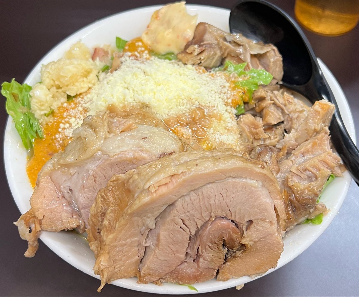 river634's tweet photo. ラーメン 一心@埼玉県東松山市

限定
「冷やしまぜそば 大盛り」
豚一枚
ほぐし豚

めちゃうまかった😋
ご馳走様でした✨ https://t.co/wsEv7R0EOi