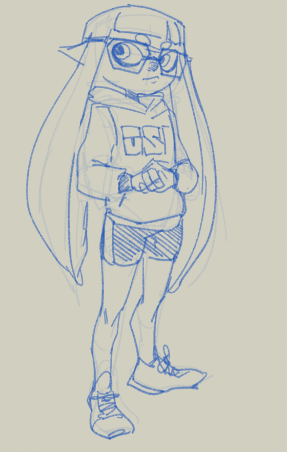 Kaffuccino_Art's tweet photo. going down memory lane with a doodle of my inkling from splatoon 1 https://t.co/JB8aOcgMCg