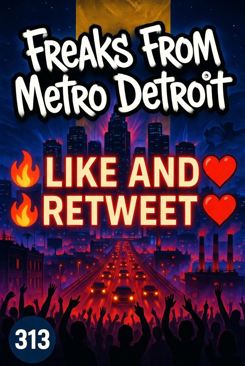 #MetroDetroit313
#Afterdark313
#Freaky313
#Eastside313
#Bored313📍‼️