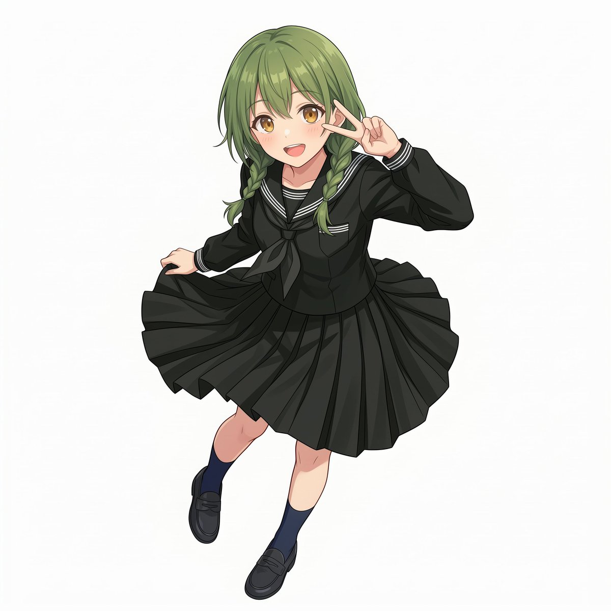 sasuke_wanko's tweet photo. にいがた制服図鑑 vol.9
加茂高校です
新潟では珍しい黒セーラーが特別感あるね！
白ラインの入ったきりっとした襟元に、ふんわり広がるプリーツスカートの組み合わせが上品でレトロなのにかわいいね
加茂高校の伝統感が目を引くね😆
夏服は明日あげるよ
#新潟制服めぐり #にいがた制服図鑑 #加茂高校 https://t.co/uWzUYHJKbq