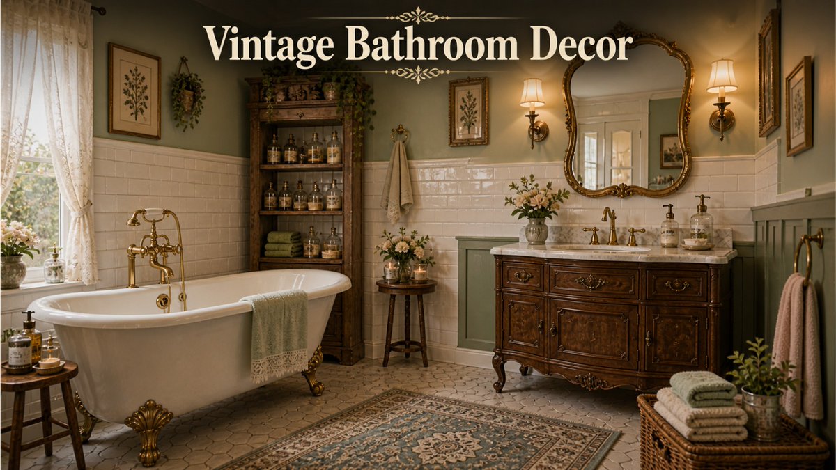 multihomedecor's tweet photo. Vintage Bathroom Decor Ideas Drop

Sharing some vintage bathroom decor ideas

• Cozy + timeless designs
• Budget-friendly upgrades
• Small space solutions

Read more: https://t.co/ABQtz7phUF

#VintageBathroom# #BathroomIdeas #CozyBathroom #BathroomTrends2026 #BathroomMakeover https://t.co/iomHc6BTYG