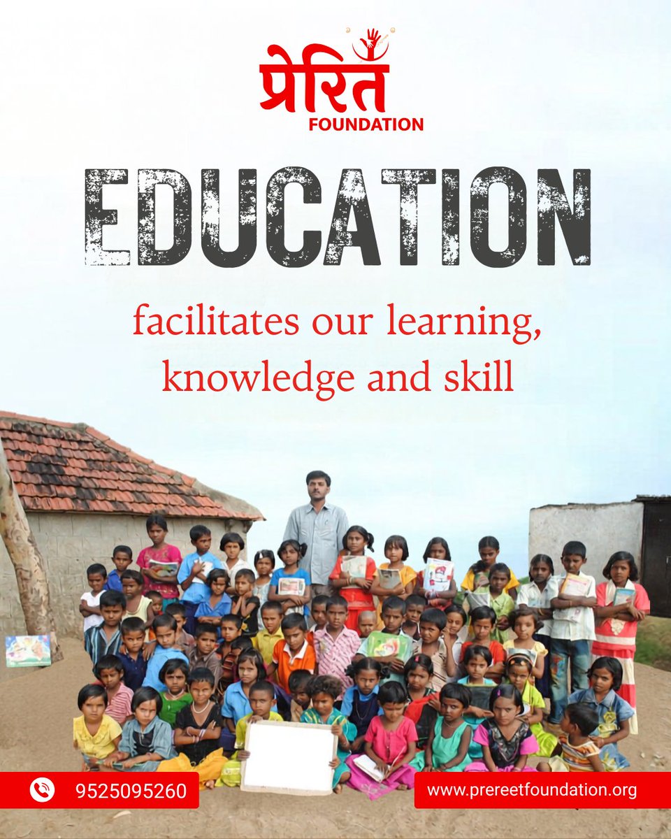 PrereetF's tweet image. Education is the key to a better tomorrow ✨
Together, let’s empower young minds and build a stronger society 💙
📞 9525095260
🌐 prereetfoundation.org

#EducationForAll #NGOIndia #SupportEducation #ChildEducation #MakeADifference #SocialImpact #PrereetFoundation
