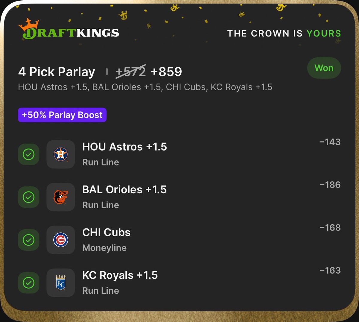 Baseball season is off to the races⚾️

#MLB #bettingtips #expertpicks #parlay