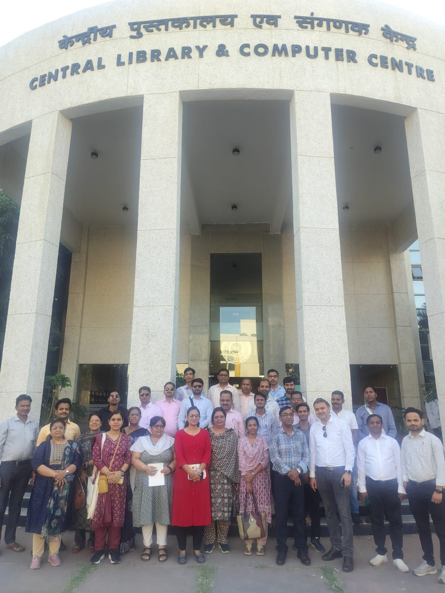 LibraryIISERB's tweet photo. M.P. Government College Librarians (selected through MPPSC) visited the Central Library at the Indian Institute of Science Education and Research Bhopal on April 24, 2026, as part of their one-week training programme at NITTER Bhopal.
@iiserbhopal @IFLA @OCLC @SLAAcad https://t.co/3KKII56lVq