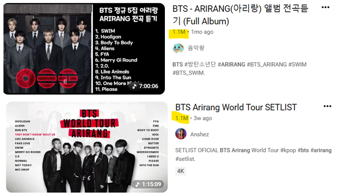 It’s truly so sad how youtube ARMYs have so much power but don’t use it effectively for BTS. Instead of giving unofficial "playlists" so many views, why aren't you just listening to normal pl's, that plays official tracks back to back? I wish we could wake them up one day...😕