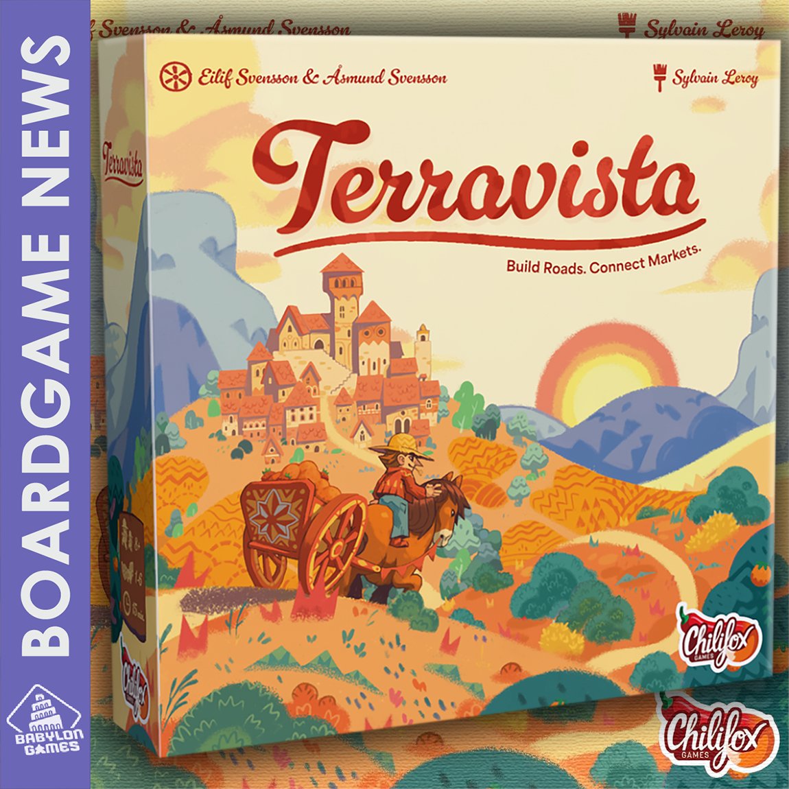 babylon__games's tweet image. Terravista by @ChilifoxGames  

📐: Eilif Svensson, Åsmund Svensson
🎨: Sylvain Leroy
🧍: 1-6 players
⏱️: 15 min

boardgamegeek.com/boardgame/4696…

#boardgames #geek #meeple #brettspiele #game #graplanszowa #jeuxdesociete #ボードゲーム #보드게임 #juegodesa