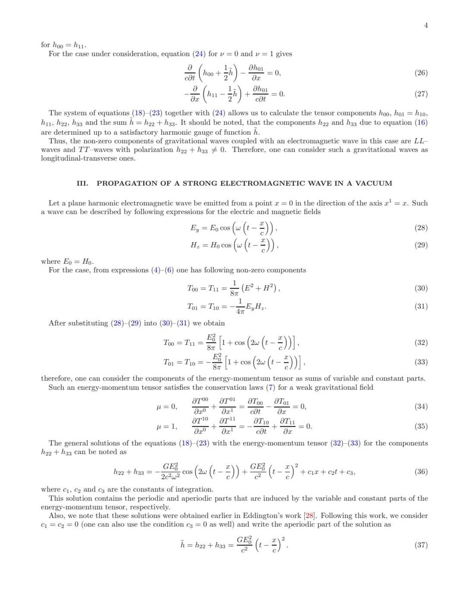Moth3693's tweet image. More documents in comments 
Gravitational waves coupled with electromagnetic waves #plasma #fusion