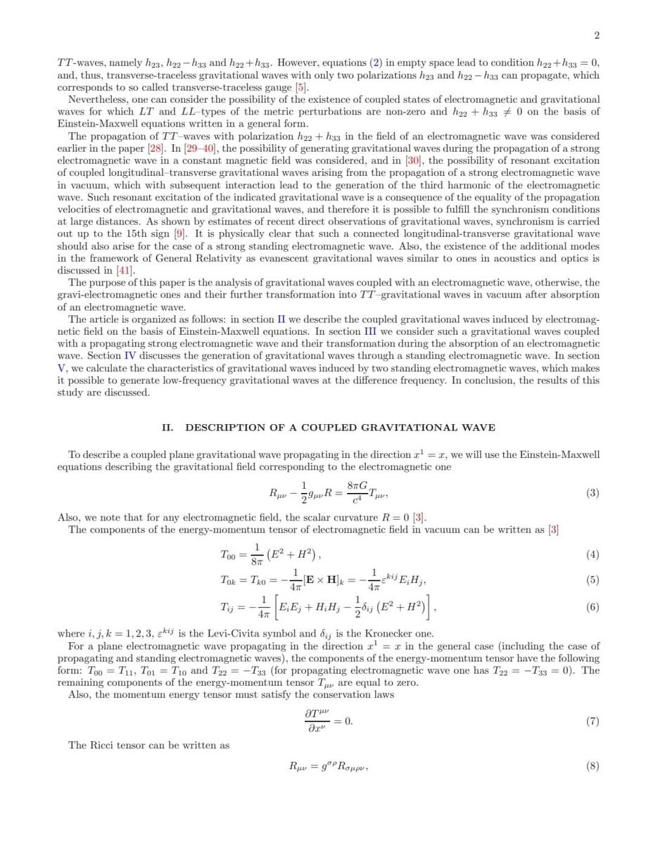 Moth3693's tweet image. More documents in comments 
Gravitational waves coupled with electromagnetic waves #plasma #fusion