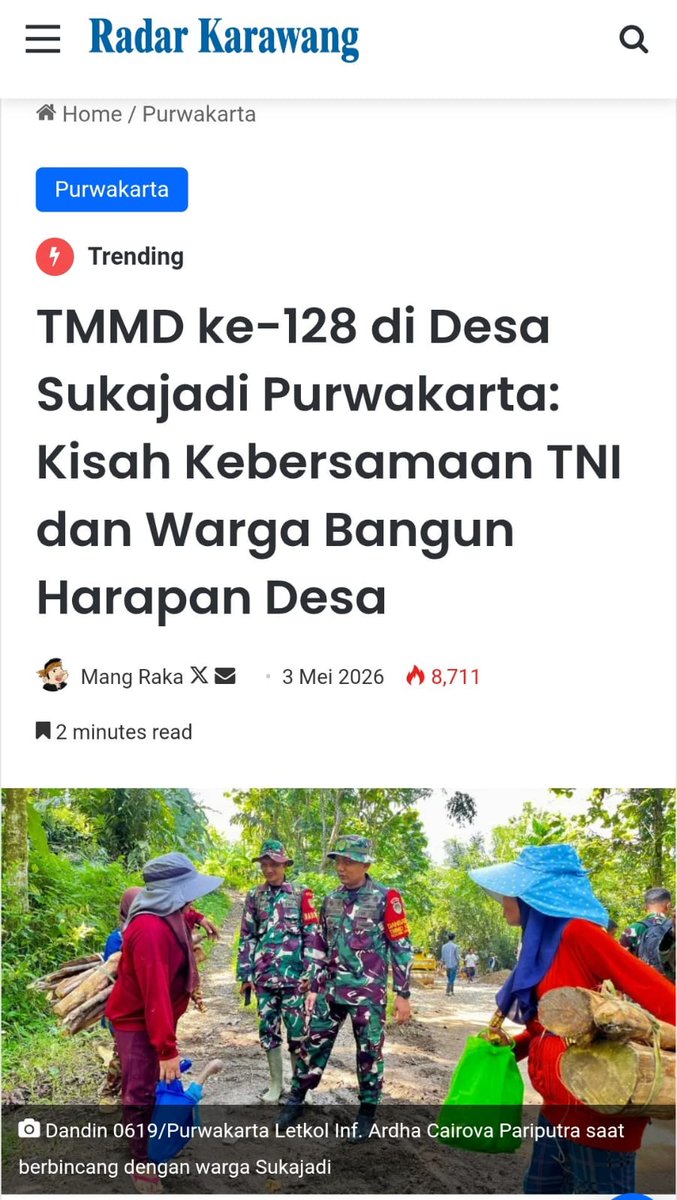 Andrisprd's tweet photo. Gempa bumi merobohkan bangunan, banjir menghanyutkan harapan, bukit bergetar mengintimidasi jiwa. Bersama TNI Kita datang menyediakan perbekalan, tenda darurat, medikasi, dan kehadiran yang menenangkan.

Hadirkan Rasa Aman https://t.co/vNnRWbwsyl