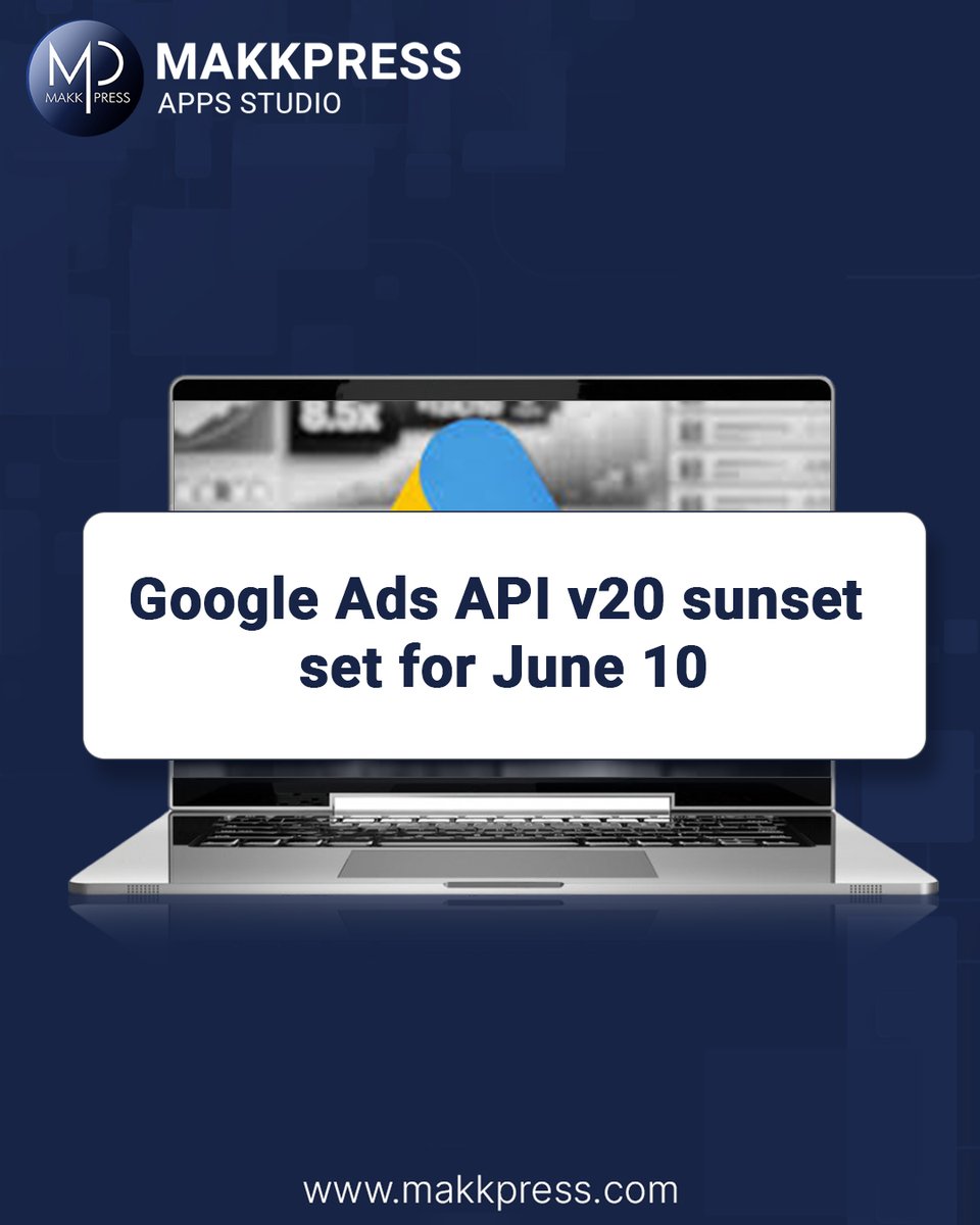MakkpressTech's tweet photo. This update can quietly break your Google Ads setup β οΈ
Google Ads API v20 will stop working after June 10, migrate to a newer version to avoid disruptions.
#GoogleAds #GoogleAdsAPI #DigitalMarketing #PPC #PaidAds #MarketingUpdates https://t.co/huigvbd4T0