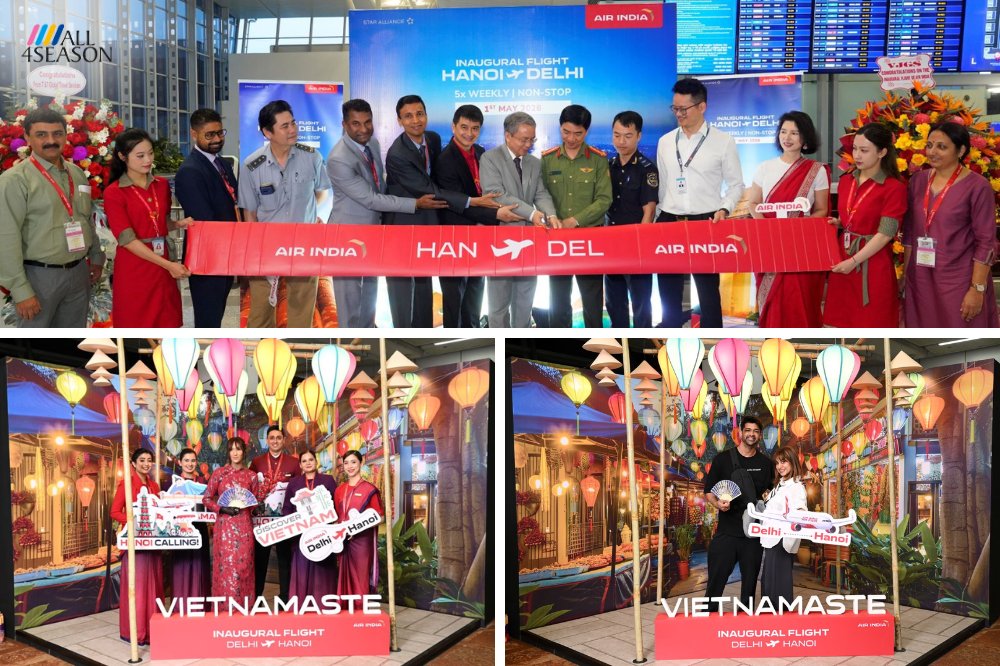 all4season_'s tweet image. Air India launches Delhi–Hanoi flights  

• 5x weekly non-stop service 
• Hanoi = 2nd Vietnam destination 
• A320neo with Business, Premium Economy &amp;amp; Economy 
• Better connectivity to Europe via Delhi 

#AviationNews #AirIndia #TravelUpdate