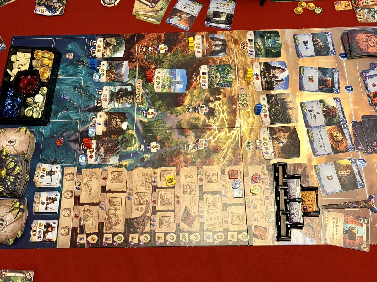 RotaryDrunker's tweet image. アルナックの失われし遺跡しゅーりょー
いろいろ拡張が出ているのにも納得☺️
#Boardgames