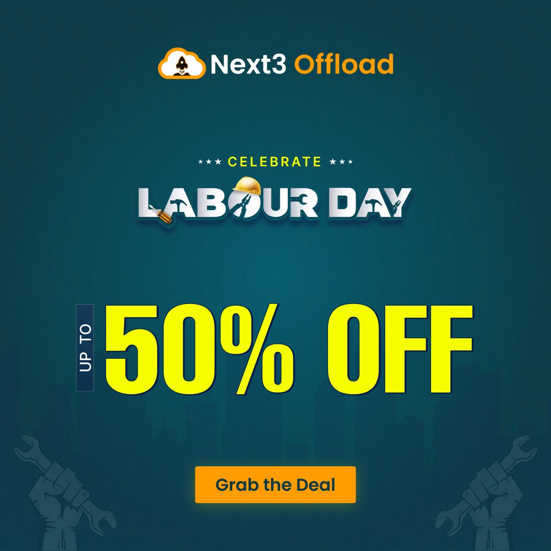 Next3Offload's tweet photo. Celebrate Labour Day with Next3 Offload!
Your WordPress site shouldn’t slow you down.

📷 Limited Time Offer: Up to 50% OFF

📷Grab the deal today: https://t.co/AqFNWl4yM6 https://t.co/ushWfQegLN