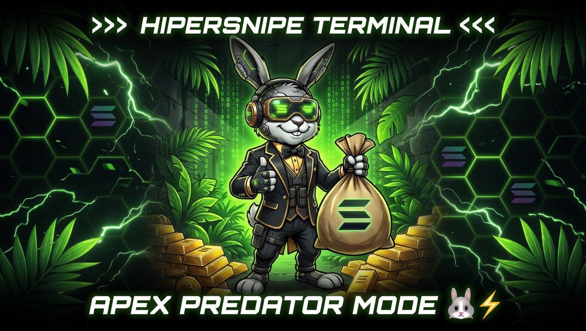 Mr_Nubee's tweet photo. Tired of switching bots and getting rugged on Solana?

Meet the full-cycle @HiperSnipe Terminal now with this smooth operator running the show.

→ Zero-latency snipes on https://t.co/yJ5ymqRMHU, Moonshot & Raydium
 → Pro-level position shielding → Lightning-fast exits before the dump

Apex Predator Mode activated, No more hopium just consistent stacks. 

Who’s grinding the trenches with us? 

Let’s lock in together

https://t.co/x0E1jjCuMA