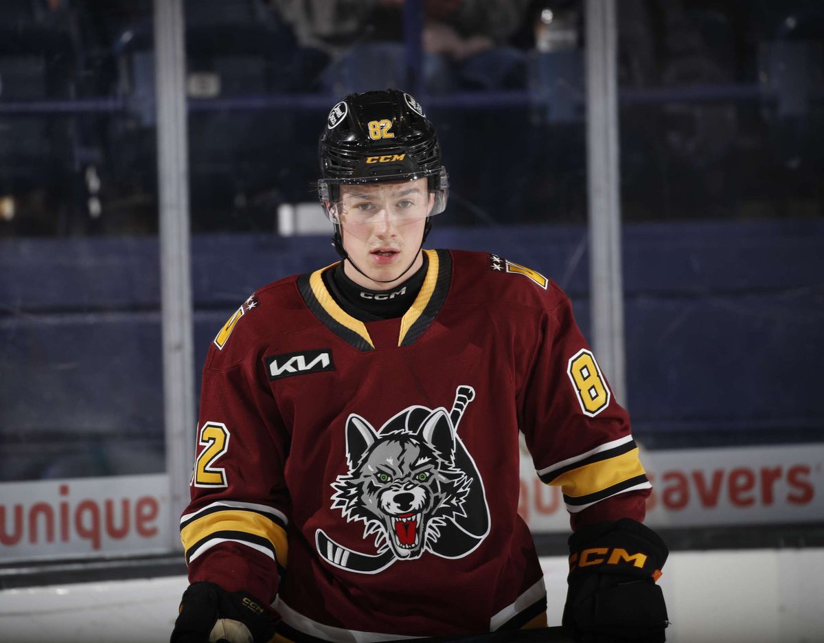 HockeyMaritime's tweet image. Bradly Nadeau extended his playoff point streak to three straight games as he lit the lamp in the Chicago Wolves 5-4 OT loss vs the Texas Stars.

With the series now tied 2-2, Nadeau be relied on to came up big in Tuesday's do-or-die game.

#HockeyX #NewBrunswick #AHL #Nadeau