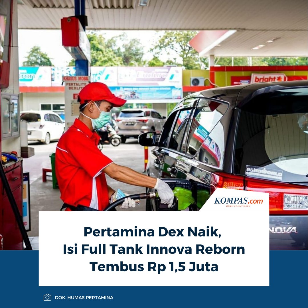 kompascom's tweet photo. Baca di sini:
https://t.co/MbQ7g3jkJs
Kenaikan harga BBM diesel non-subsidi kembali terasa bagi pemilik mobil diesel, termasuk pengguna Toyota Kijang Innova Reborn.
~NA #BBMDiesel #PertaminaDex #InnovaReborn https://t.co/KiIU0MyFSe