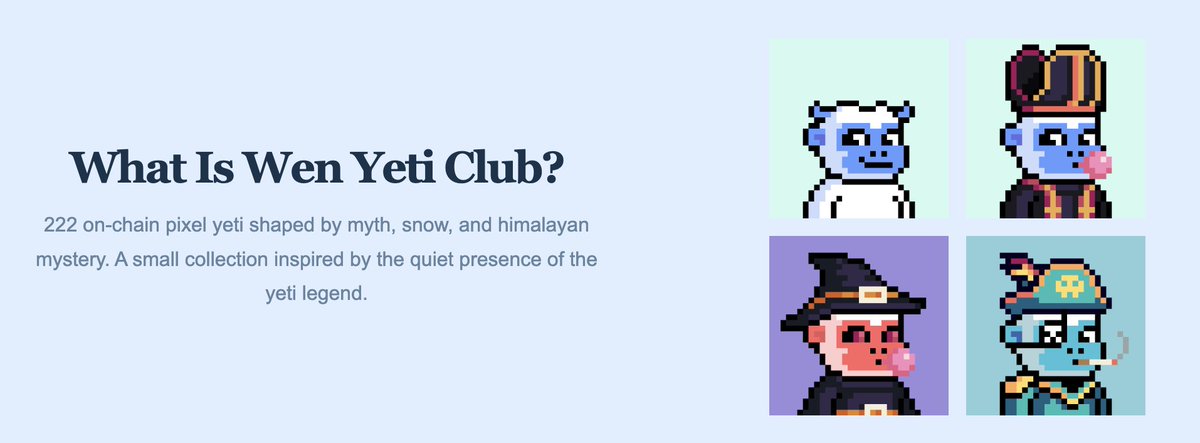Wen Yeti Club tweet media