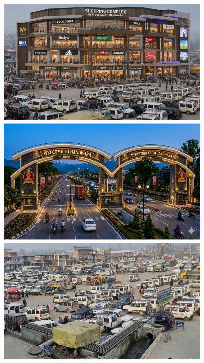 JKPCOfficial's tweet photo. JKPC President @sajadlone  today visited Bus Stand Handwara to review ongoing works and announced major new projects to boost the infrastructure of Handwara Town. 
Macadamization, Deep Drainage and Construction of a multi-level Shopping Complex at the New Bus Stand Handwara will begin soon.
The people of Handwara Town  appreciated his vision and commitment to progress and modern development.