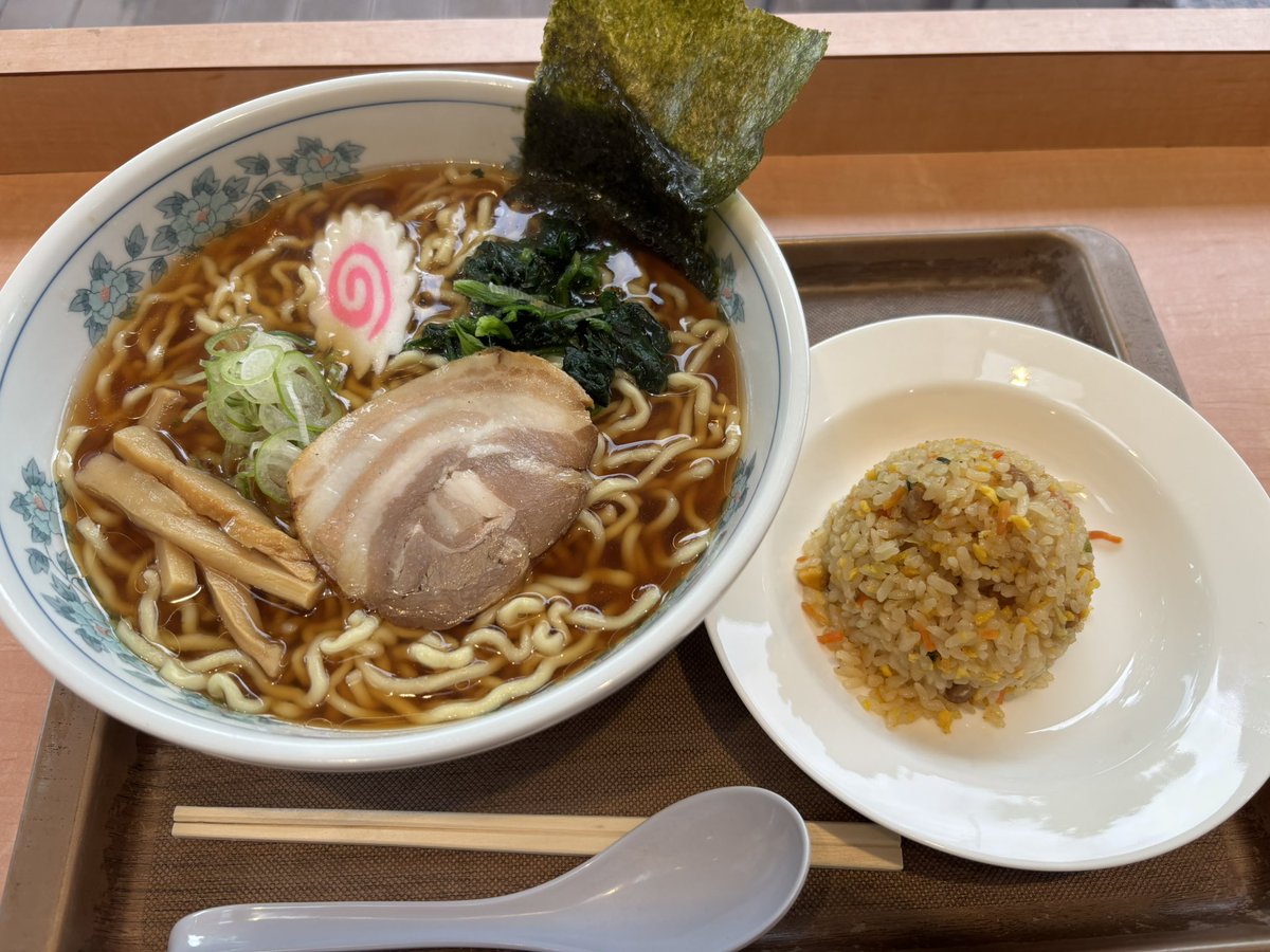 SAで早めの晩御飯にしようと思ってたら偶々白河ラーメンがあったので注文🍜
鶏だしが効いた醤油のスープとちぢれ麺の相性が良くて大変美味でした🦜