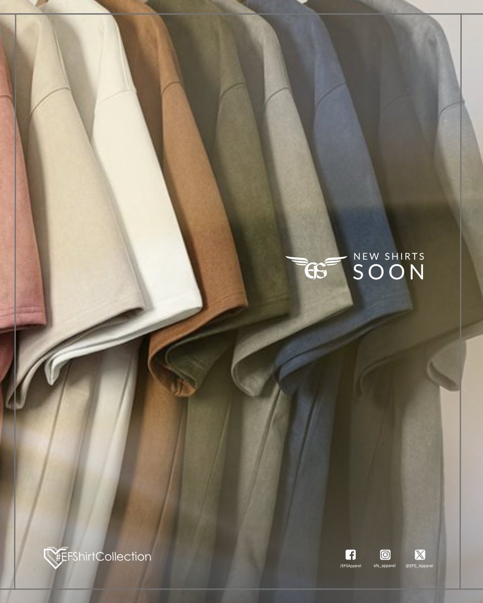 EFS_Apparel's tweet image. New shades, clean style. 👕✨
Upgrade your everyday look with our upcoming shirt collection—designed for comfort, made to stand out.

Stay tuned. Something fresh is dropping soon. 🔥
#EFSApparel #NewCollection #ComingSoon