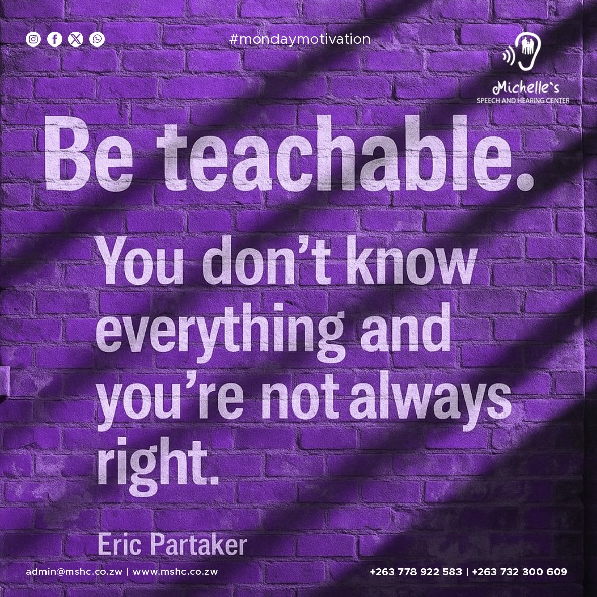 michelleshc's tweet photo. #monday #motivation #inspiration #learn #beteachable https://t.co/bxJiHmryP7