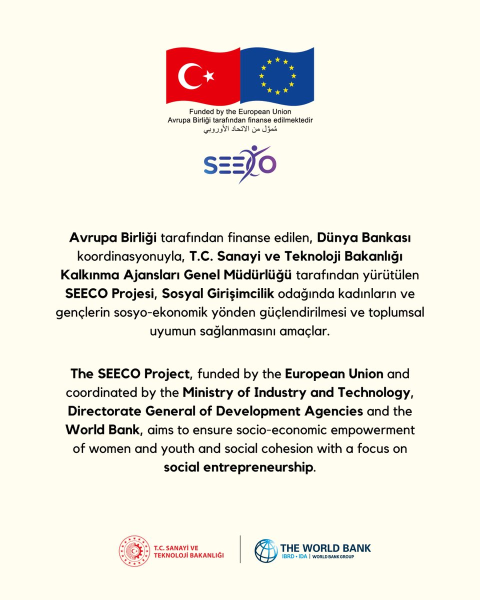 seecoproject's tweet photo. Nisan ayında sahne onların.

Girişimciler deneyimlerini paylaşıyor, ilham veriyor ve yeni yollar açıyor. Kadınlar ve gençler üretmeye, güçlenmeye ve kendi hikâyelerini yazmaya devam ediyor: https://t.co/tSTpI0gUN3

@EUDelegationTur @WorldBankTurkey @KalkinmaAjansGM https://t.co/xEcZ2uSOtL