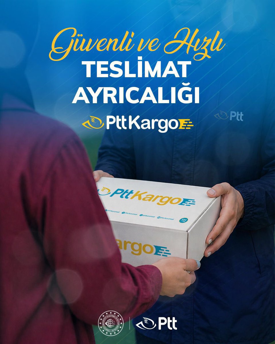 PTTKurumsal's tweet photo. 📦 Türkiye’nin her noktasına ulaşan geniş ve güçlü hizmet ağıyla #PttKargo her zaman yanınızda! 

#TürkiyeHızlanıyor🇹🇷 https://t.co/w2ItZHhra1