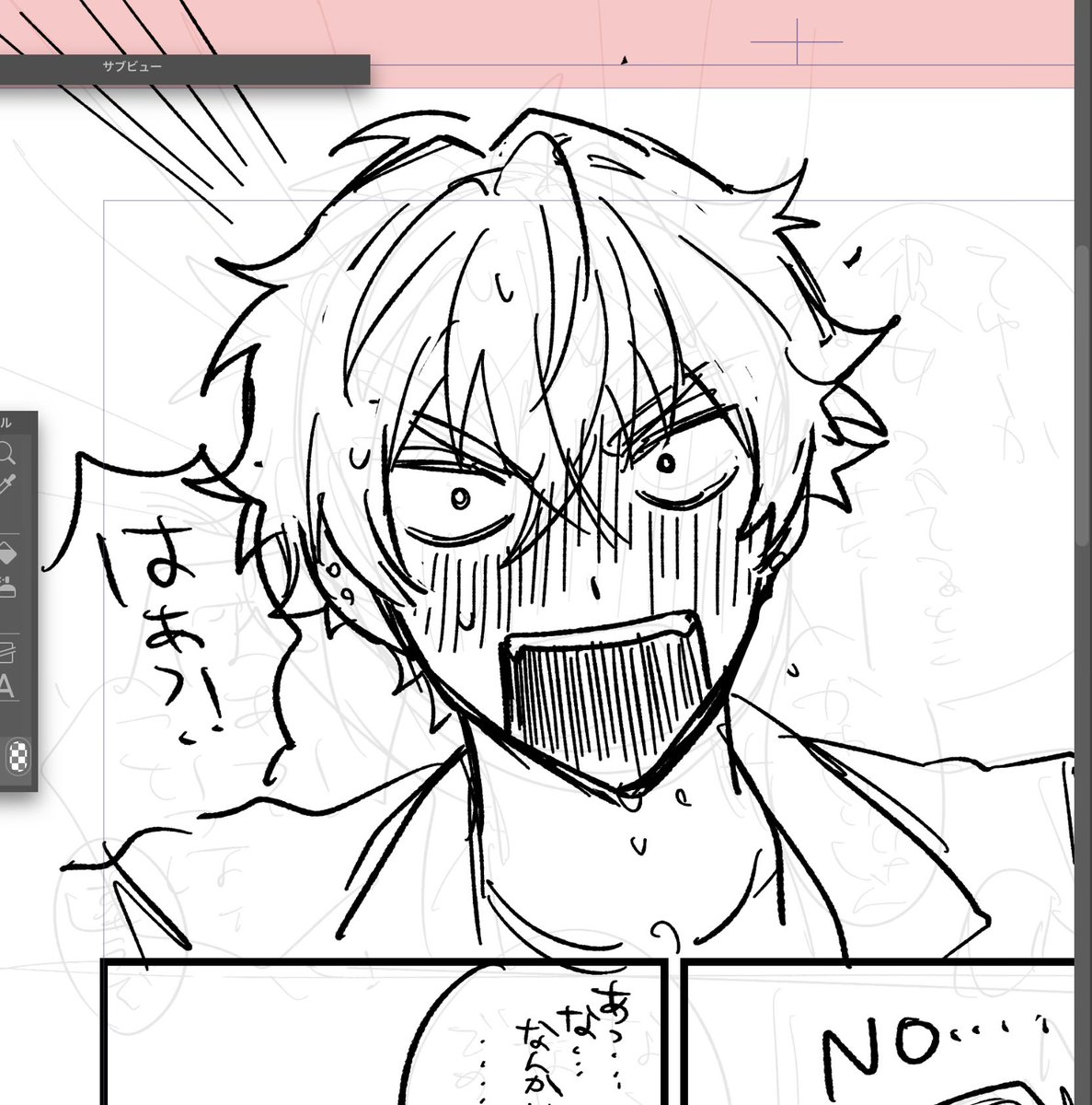 dn____n's tweet photo. こう言う顔描いてる時が一番生を感じる https://t.co/vukZM7NFxw