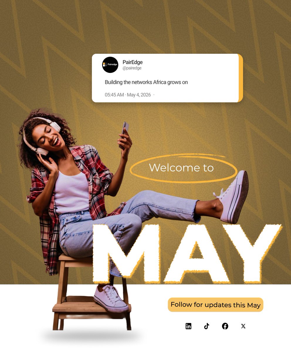 PairEdge_'s tweet photo. It's May. New month, same mission — build the networks African businesses need to grow.

We're PairEdge. We connect startups, operators &amp; brands to the partners, distributors &amp; communities they can't easily reach alone.

#PairEdge #AfricaStartups #GRIDs #BusinessGrowth https://t.co/ylou8t430C