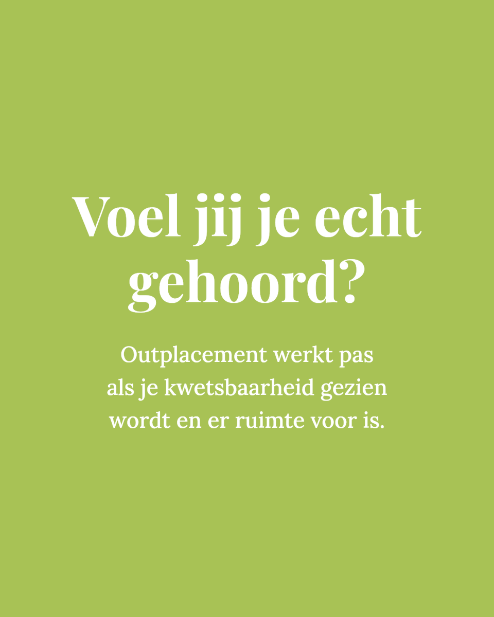 Voel jij je gezien in een kwetsbare fase? Outplacement werkt beter zo. #outplacement #Reintegratie #wetpoortwachter #H3Group #spoortwee #UWV