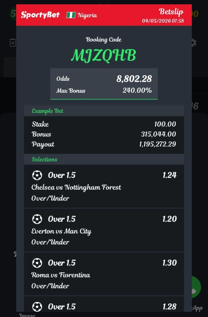 MJZQHB
8k odd for today 
Which u guys gudluck