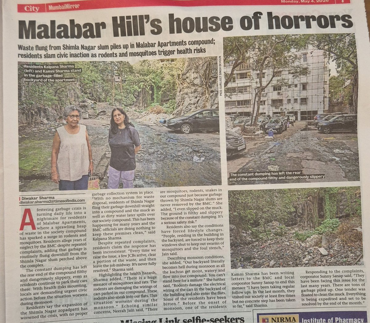 MumbaiCityLens's tweet photo. Garbage, rodents, and health hazards aren’t just a Malabar Hill problem—they’re a Mumbai problem. From upscale areas to everyday neighborhoods, civic neglect is widespread. Why highlight one pocket when the entire city is struggling? Fix the system, not just the spotlight. https://t.co/5hyyuFhRvu
